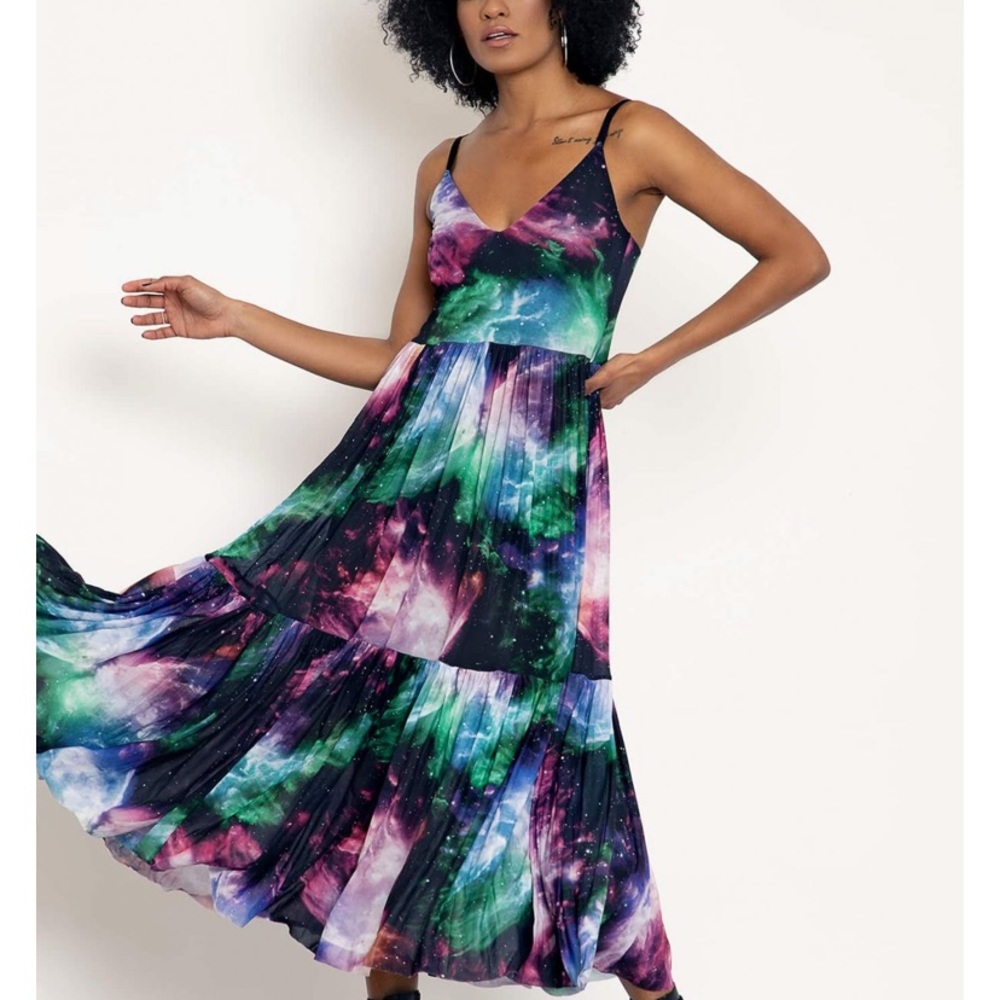 NWOT Blackmilk Galaxy Butterfly Midaxi L - Picture 1 of 2